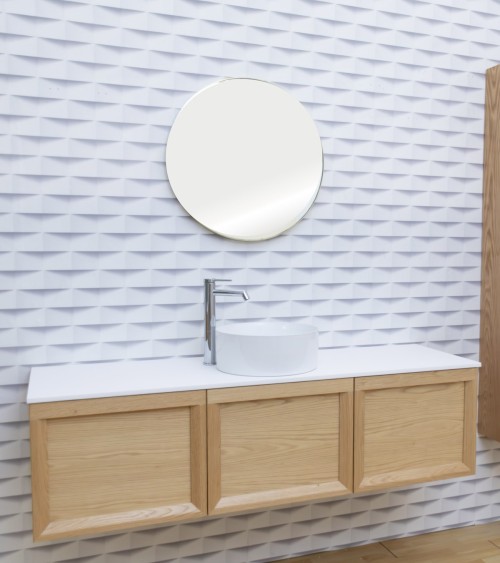 Meuble salle de bain 150 cm - 3 tiroirs BRISE